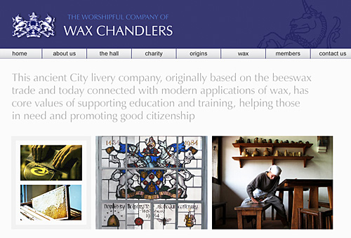 Wax Chandlers website