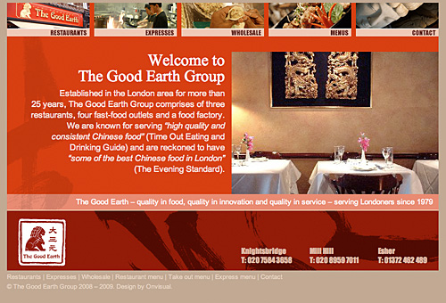 Good Earth Group website