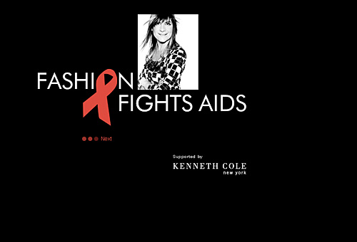 Fashion Fights Aids website